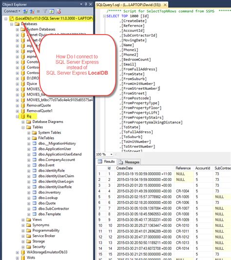 Using The Ado Net Entity Framework To Connect To A Sql Server Database