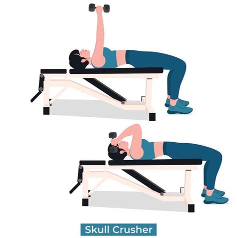 Single Arm Skull Crusher — Muscles Worked How To Benefits
