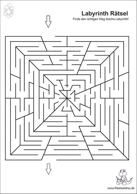 Labyrinth Bilderrätsel Zum Gratis Ausdrucken