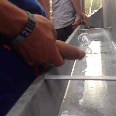 Long Heavy Uncut Cock Pissing In Public At Trough Urinal Xhamster