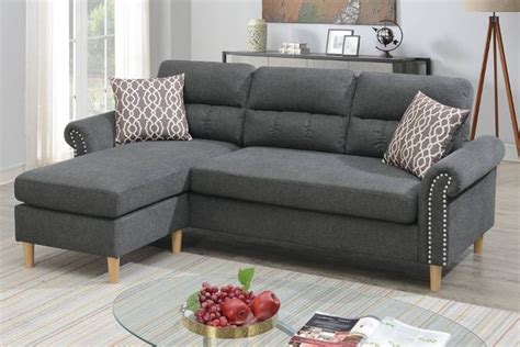 Apartment size sectional sofa ikea. Poundex F6447 2 pc leta slate velvet fabric apartment size ...