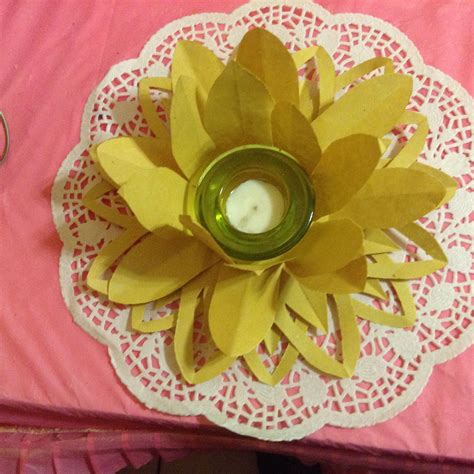 Flower Paper Candle Holder Paper Candle Paper Candle Holders Paper