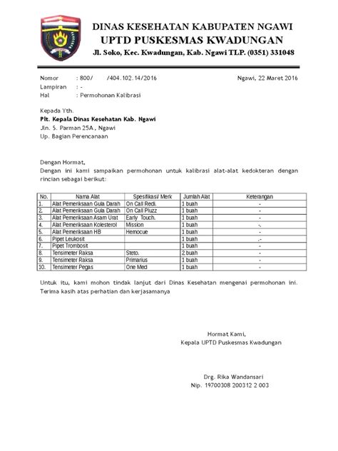 Sehingga contoh surat permohonan untuk berbagai keperluan perlu dipelajari. Contoh Surat Pengajuan Kalibrasi