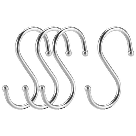 Stainless Steel S Hooks 2 S Shaped Hook Hangers For Kitchen Bathroom