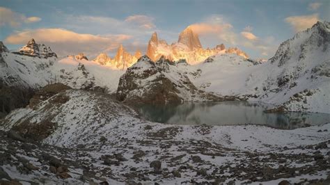 Mt Fitz Roy Sunrise Los Glaciares National Park Argentina Youtube