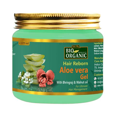 Indus Valley Bio Organic Aloe Vera Gel Hair Reborn Buy Jar Of 175 Ml