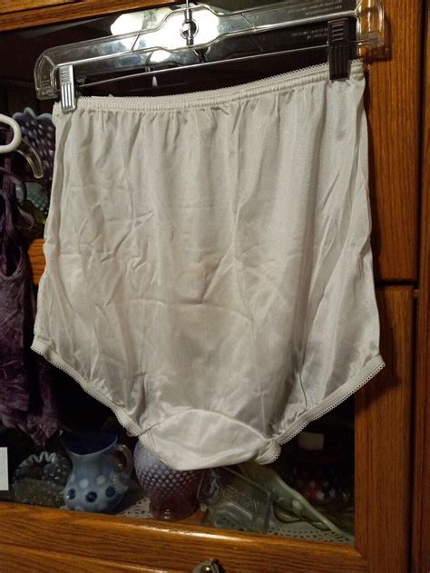 nos vintage panty panties 1960 nylon and lace 8 mushroom gusset white granny ebay