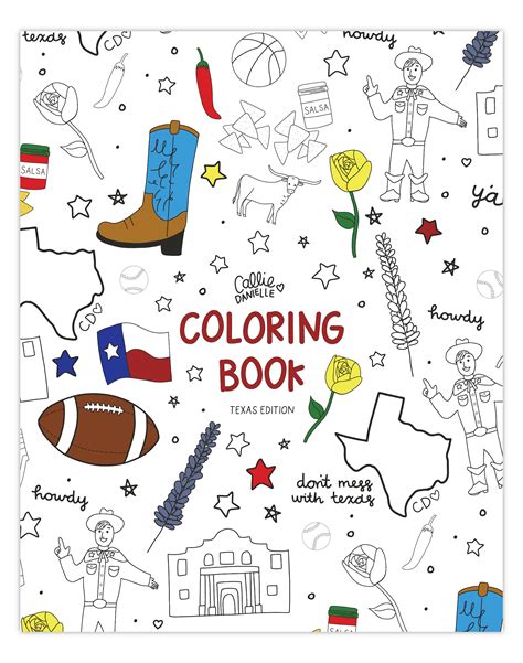 Texas Coloring Book Callie Danielle Shop