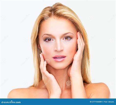 experience the glow of rejuvenated skin portrait of a beautiful blonde woman with flawless skin
