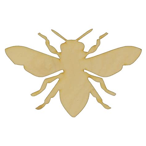 Realistic Bee Cutout Unfinished Wood Cutouts And Shapes