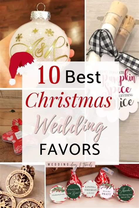 10 Best Christmas Wedding Favors Unique And Personalized