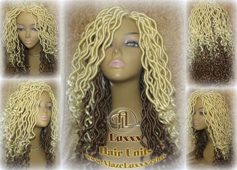 Platinum Blonde Honey Blonde Full Synthetic Dread Wig Few Etsy