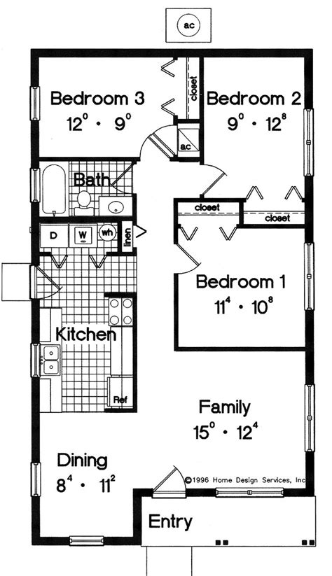 2 bedroom tiny house plans are designed for convenient and cozy living. Pin by Dee Vowell on Small floor plans | Low cost house ...