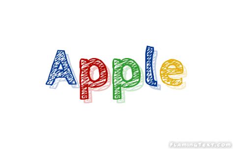 Apple Лого Бесплатный инструмент для дизайна имени от Flaming Text
