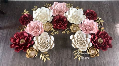 Check out our large foam flowers wall decor selection for the very best in unique or custom, handmade pieces from our декор на стены shops. Large Paper Flower Décoration/Burgundy,Ivory/Cream & Gold ...
