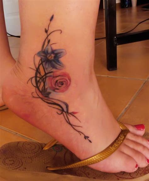 Flower Ankle Ankle Tattoos For Women Flower Tattoo On Ankle Ankle