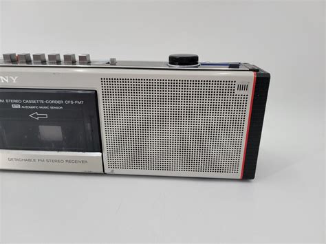 Vintage Sony Cfs Fm Cassette Recorder Player Radio Boombox Ebay