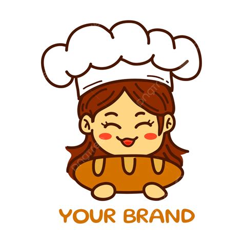 The Bakery Logo With Cute Girl Mascot Design Vector Logo Mascot Bakery Png And Vector With
