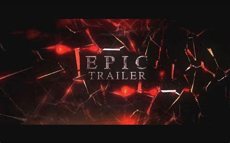 The Epic Trailer After Effects Template Templatemonster
