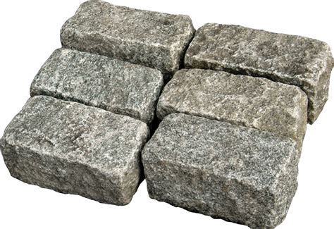 Belgian Block Grey Granite Cobble 4x8x3 Stonelocator