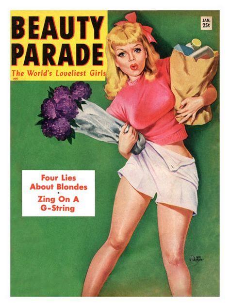 Beauty Parade Vintage Glamour Magazine Cover 1950s Art Print £799