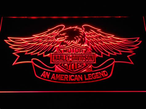 Harley Davidson American Legend Led Neon Sign Safespecial