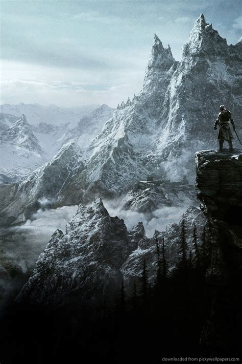 Skyrim Wallpapers Phone Mobile Abyss Video Game The Elder Scrolls V