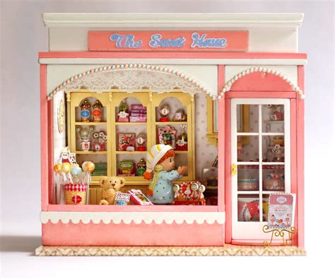 Diy Dollhouse Miniature Candy Shop English Instruction Free