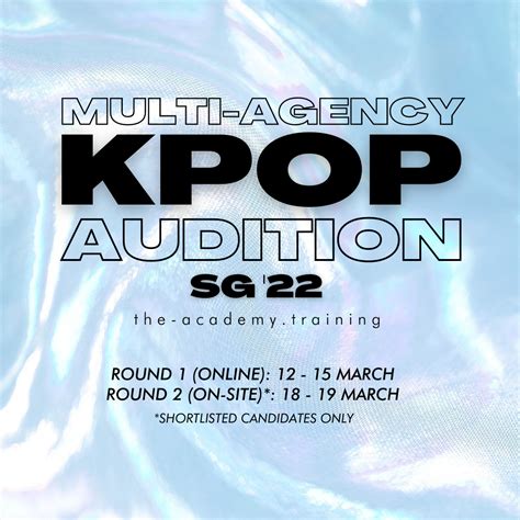 Kpop Audition Sg 22 Theacademyaustralia