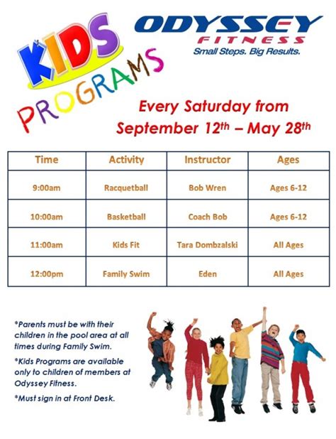 Kids Weekend Odyssey Fitness Center