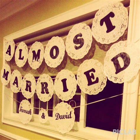 Shopping for bridal & wedding shower supplies? diy wedding shower banner | Wedding rehearsal dinner ...