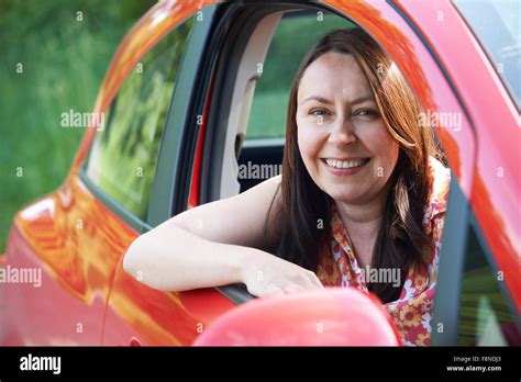 Mature Woman In Car Hi Res Stock Photography And Images Alamy