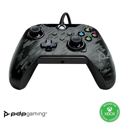 Gaming Wired Controller Phantom Black Pdp Xbox Series Xs Walmart