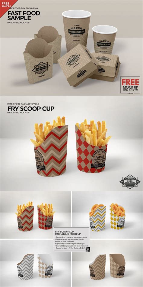 Paper Scoop Cup Packaging Mockup | Food box packaging, Food packaging, Food packaging design