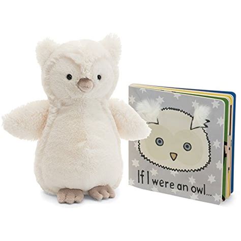 Jellycat Book And Stuffed Animal T Set If I Were An Owl Board Book