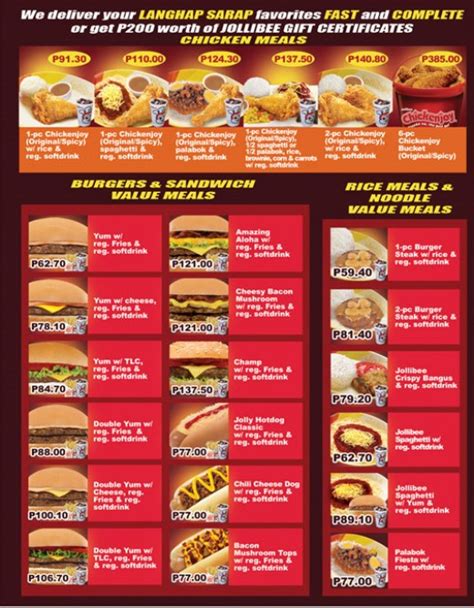 Jollibee Delivery Philippines Delivery Hotlines