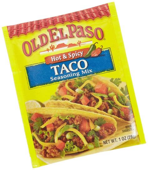 Old El Paso Taco Seasoning Mix Hot And Spicy 1oz 6 Pack