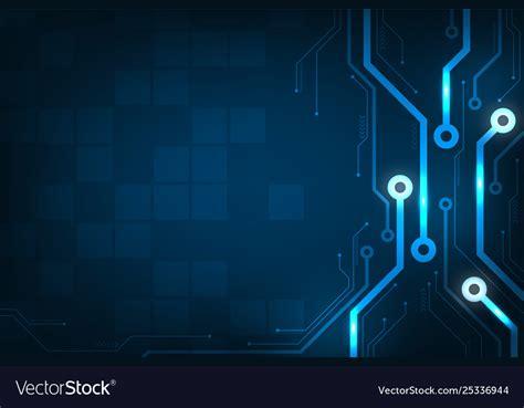 Design In Concept Electronic Circuit Royalty Free Vector