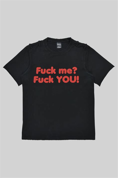 Number Nine Ss 06 Fuck Me Fuck You Tee Grailed