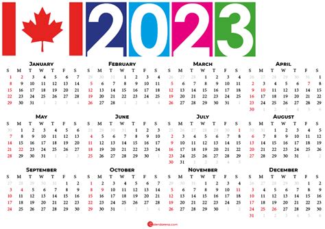 Canada Calendar For 2023 And 2024 Pelajaran