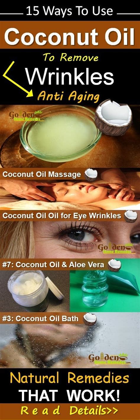 How To Get Rid Of Wrinkles Using Coconut Oil Home Remedies For