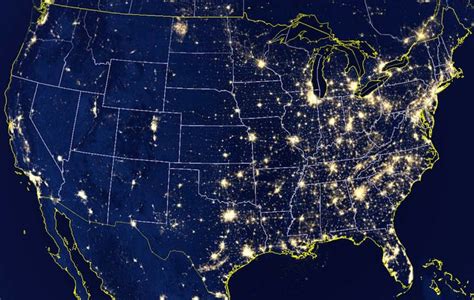 Images Of United States Satellite At Night Nasa Satellite Offers Up