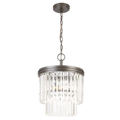 Get it as soon as thu, sep 10. Hampton Bay 2-Light Oil Rubbed Bronze Crystal 2-Tier Chandelier-IGW8992A - The Home Depot