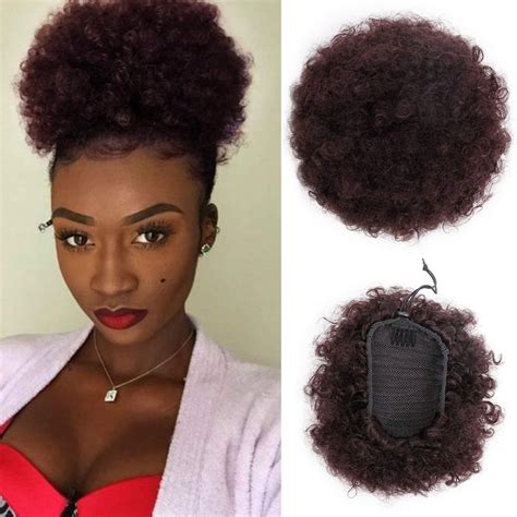 They work best with different hair lengths and textures and can be the afro hair styles are designed with stylists and diyers in mind, and regardless of the hair type or desired looks, there are choices to meet every need. NOEYUN Puff Afro Short Kinky Curly Chignon Hair Bun ...