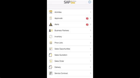Sap Business One Mobile App Alerts And Approvals Demo Youtube