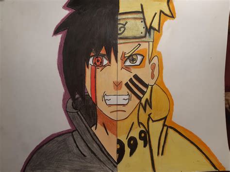 Half Narutohalf Sasuke How Is It 😁 Naruto