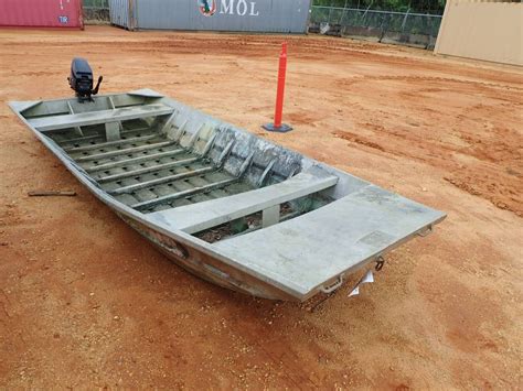 14 Aluminum Jon Boat Miscellaneous Jm Wood Auction Company Inc