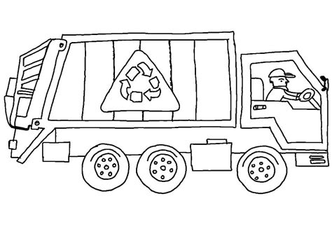 Garbage Truck Free Printable Coloring Page Download Print Or Color Online For Free