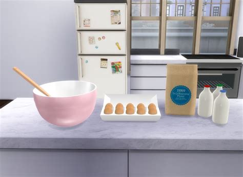 Baking Clutter Ts4 Sims 4 Sims Baking Set