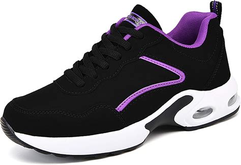 Women Trainers Sports Shoes Air Running Sneakers For Gym Fitness Purple